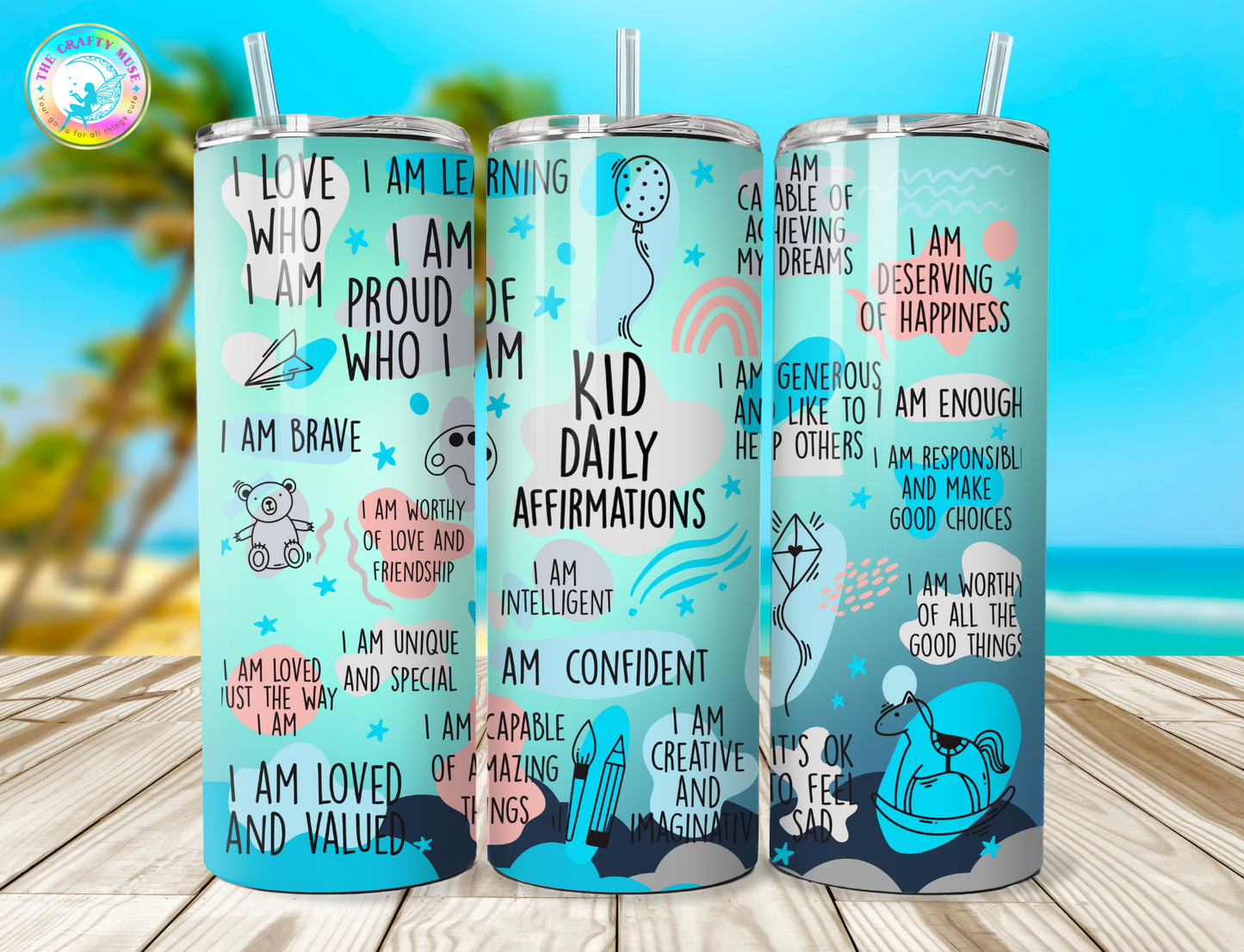 Back To School Themed 20 oz Tumblers