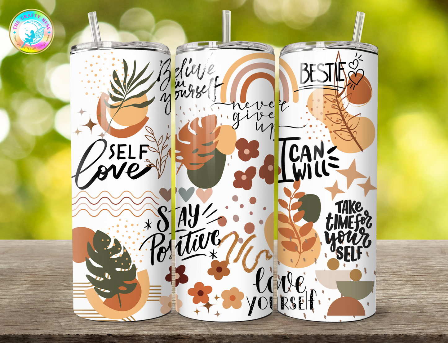 Self Love/Affirmations Themed 20 oz Tumblers