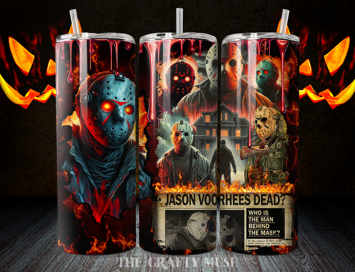 Halloween Horror Themed 20 oz Tumblers