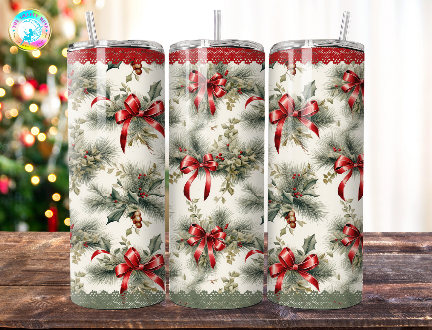 Christmas Themed 20 oz Tumblers