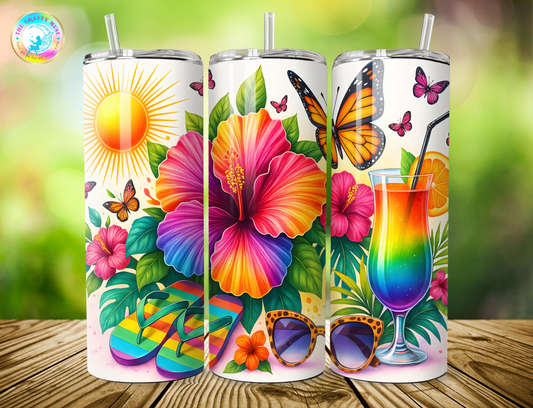 Summer Themed 20 oz Tumblers