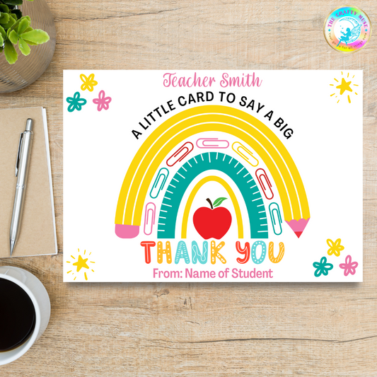 Thank You Cards (Teacher Appreciation)