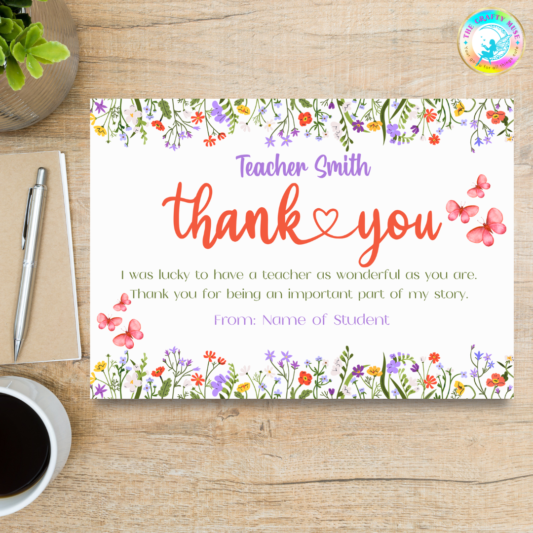 Thank You Cards (Teacher Appreciation)