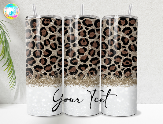 Leopard Print Themed 20 oz Tumblers