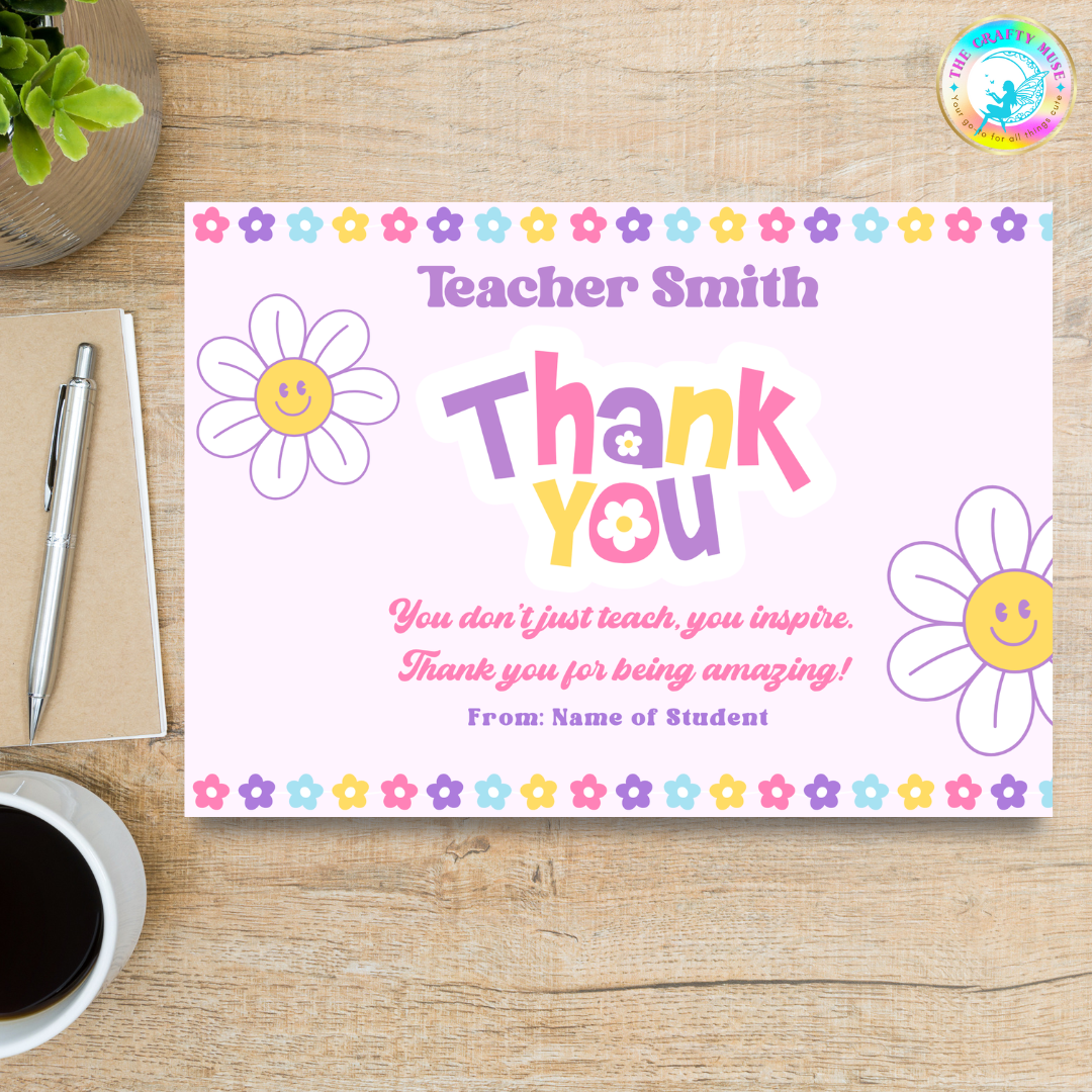 Thank You Cards (Teacher Appreciation)