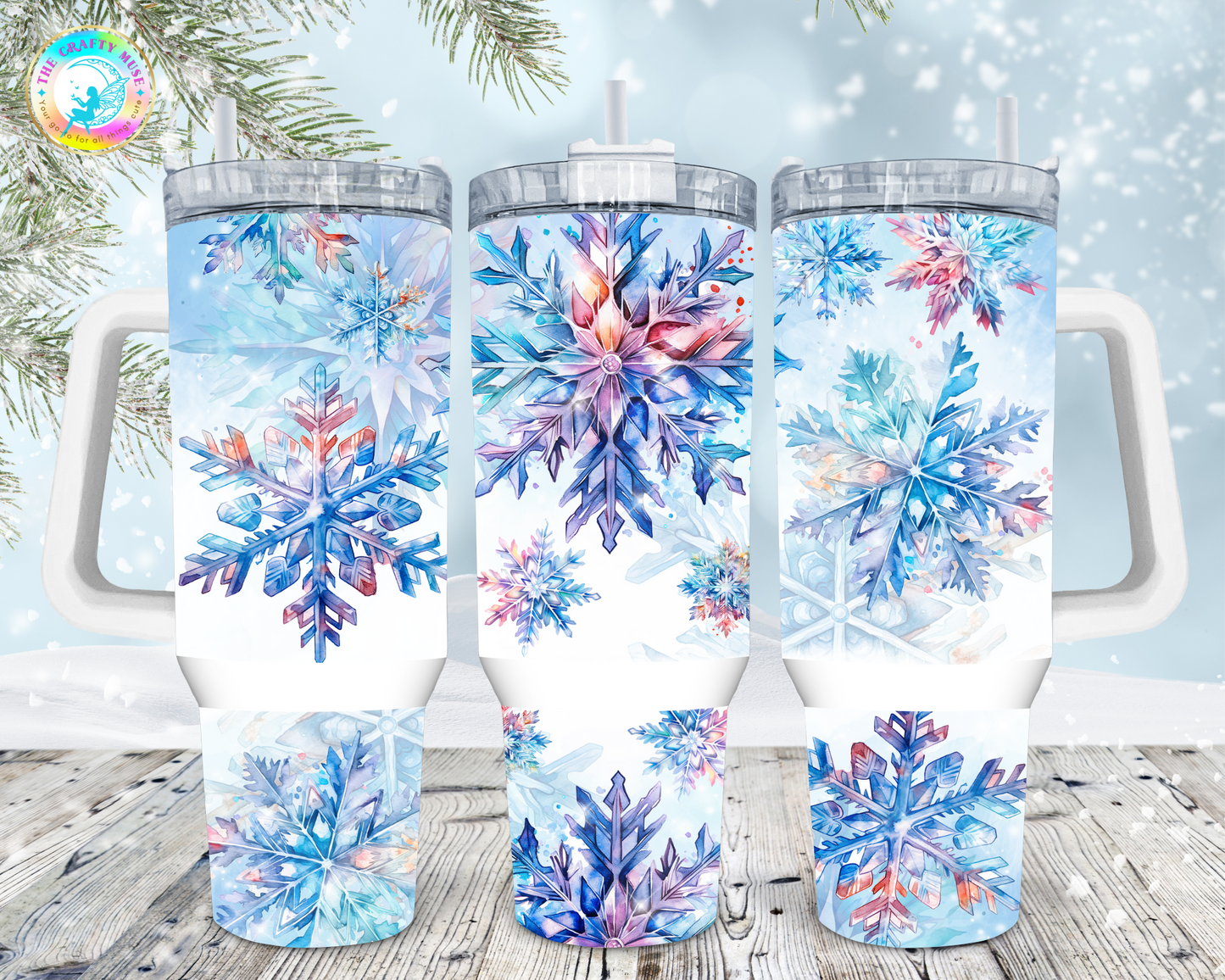 Christmas Themed 40 oz Tumblers