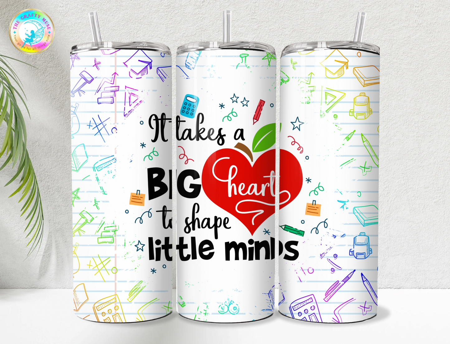 Teacher Appreciation Themed 20 oz Tumblers